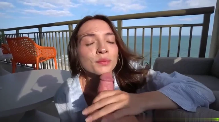 Sexe torride sur le balcon avec ma bonasse